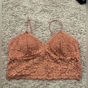 Bozzolo Rust Color size large wirefree lace bra